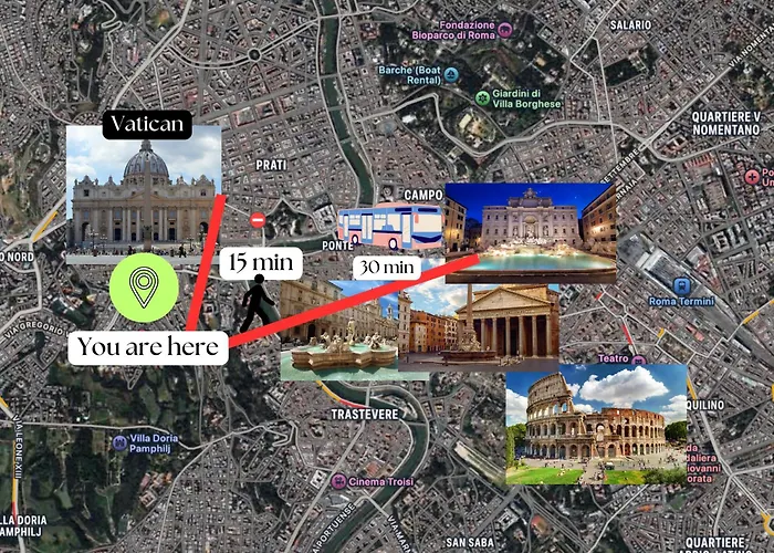 Apartament Vaticano - 5 Min Da Stazione *